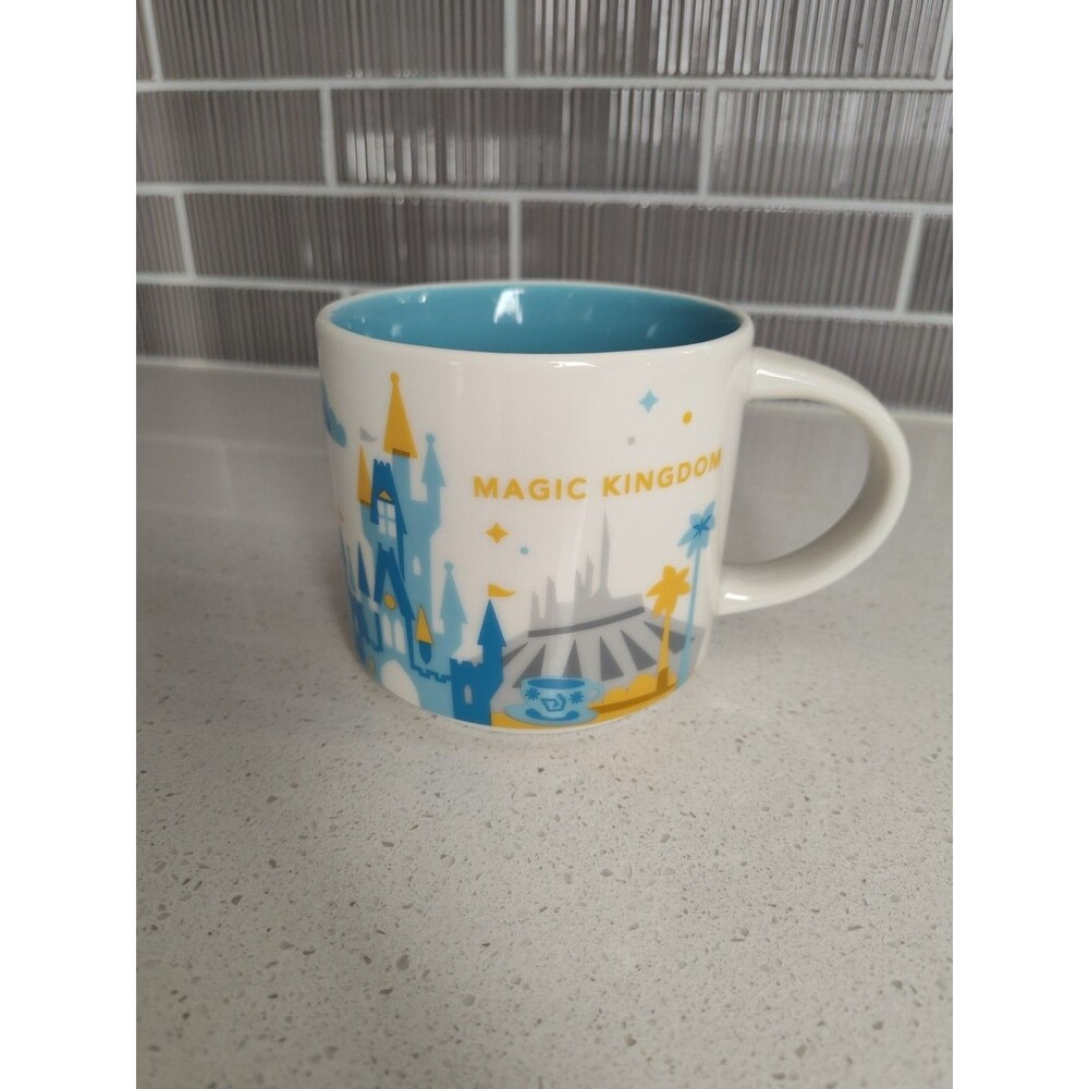 Starbucks You Are Here Series Coffee Mug Disney World Magic Kingdom 14 Ounce